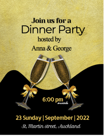 Dinner Party Invite