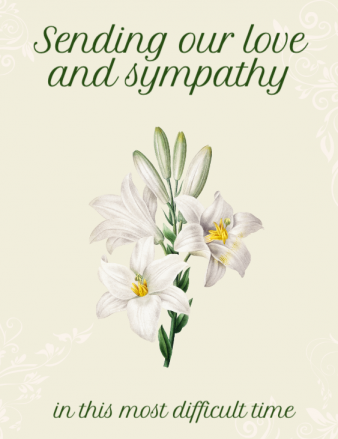 A sympathy card gift ideas template example